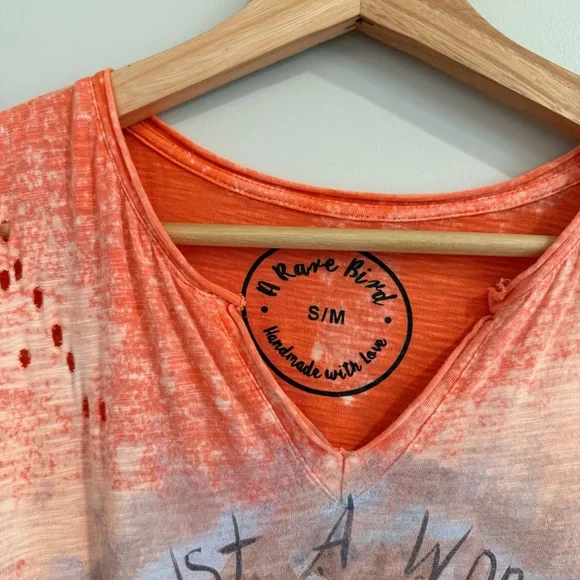 A Rare Bird Boho Maxi Tshirt Dress S/M - Picture 5 of 6